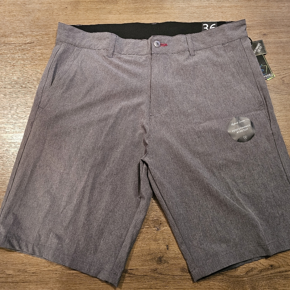 Men shorts, Burnside, 36 waist grey, new